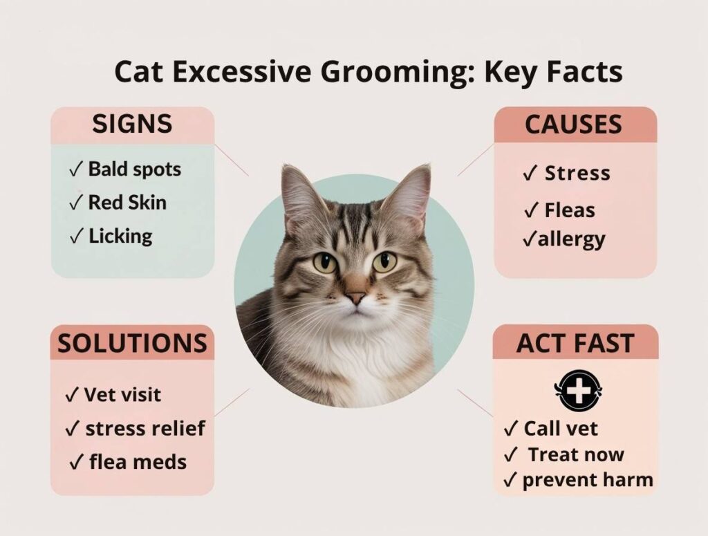 Cat Excessive Grooming | Signs, Causes, and Solutions