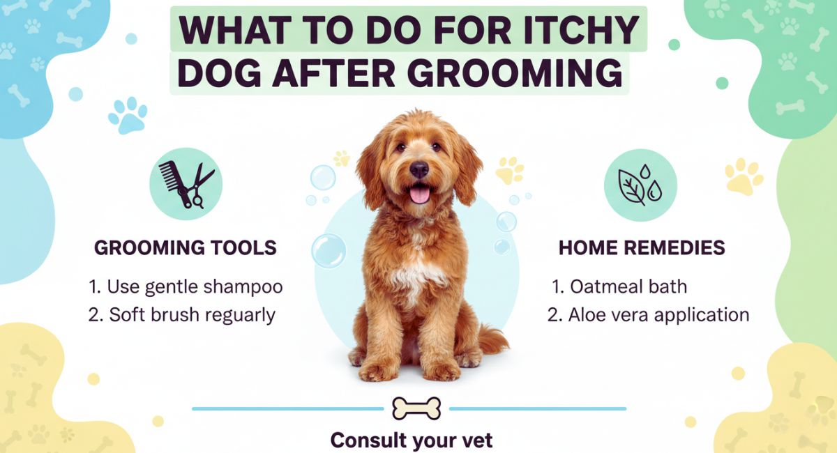 What to do for itchy dog after grooming